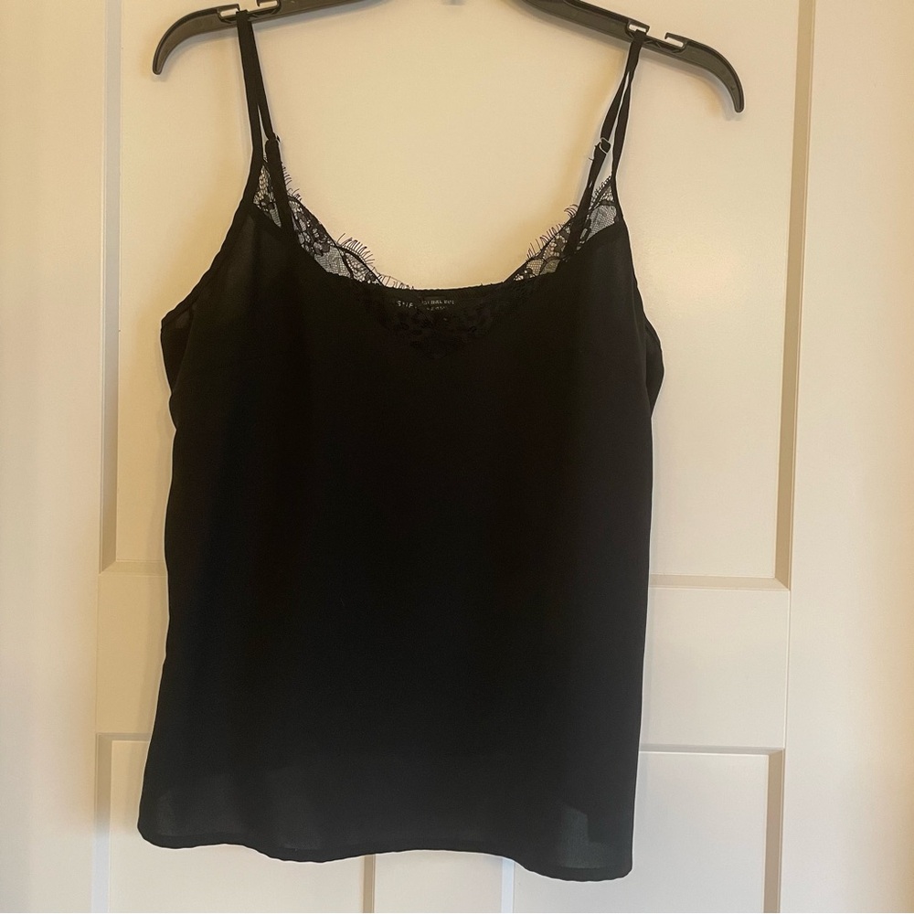 SHEIN Black Fitted Sleeveless Camisole